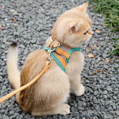 Cat Harness and Leash Set – Adjustable Vest for Comfortable Walks