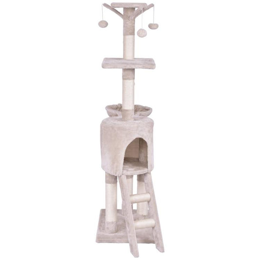 Cat Play Tree – Condo with Scratching Posts & Ladder