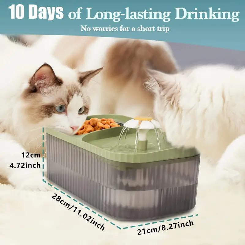 Automatic Pet Water Dispenser with Stainless Steel Bowl 