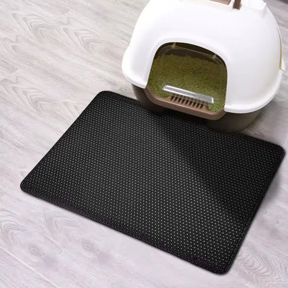 Waterproof Double-Layer Non-Slip Cat Litter Mat – Washable & Easy to Clean